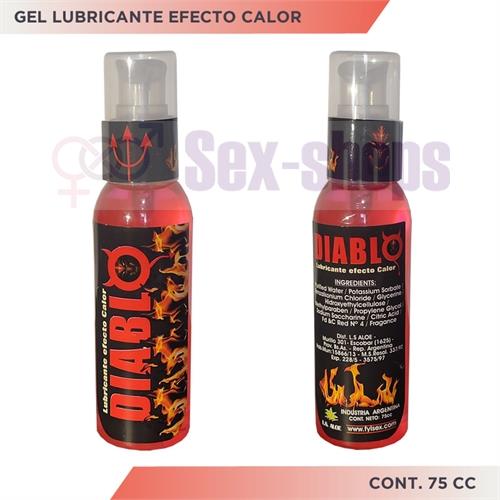 Gel lubricante efecto calor DIABLO 75cc